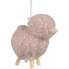 Clayre & Eef 65369 Colgante decorativo Oveja Rosa 8x3x6 cm