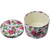 Clayre & Eef 65455 Estuche para sombreros 3 piezas estampado de flores Ø 26/22/19 cm