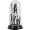 Clayre & Eef 65463 Campana de Vidrio con Decoración Negra Ø 18x36 cm