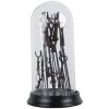 Clayre & Eef 65463 Campana de Vidrio con Decoración Negra Ø 18x36 cm