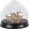 Clayre & Eef 65467 Jarra de vidrio con decoración de corona Ø 13x12 cm