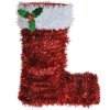 Clayre & Eef 65477 Botas Decoración Navidad Rojo Blanco 17x8x22 cm