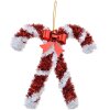 Clayre & Eef 65482 Colgante Decoración Bastones de Caramelo Rojo Blanco 16x2x17 cm