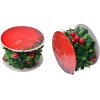 Clayre & Eef 65487 Guirnalda de Navidad Decoración 270 cm Set 12 Verde Rojo