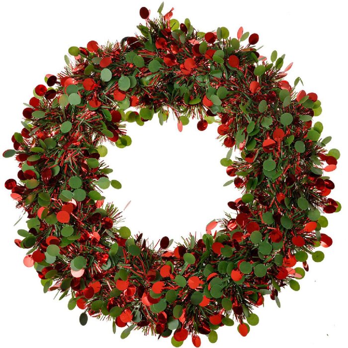 Clayre & Eef 65488 Corona de Navidad Ø 30x3 cm
