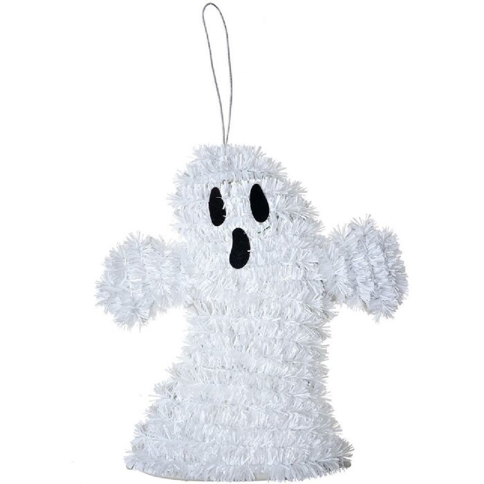 Clayre & Eef 65500 Decoración Colgante Fantasma Blanco 15x3x16 cm