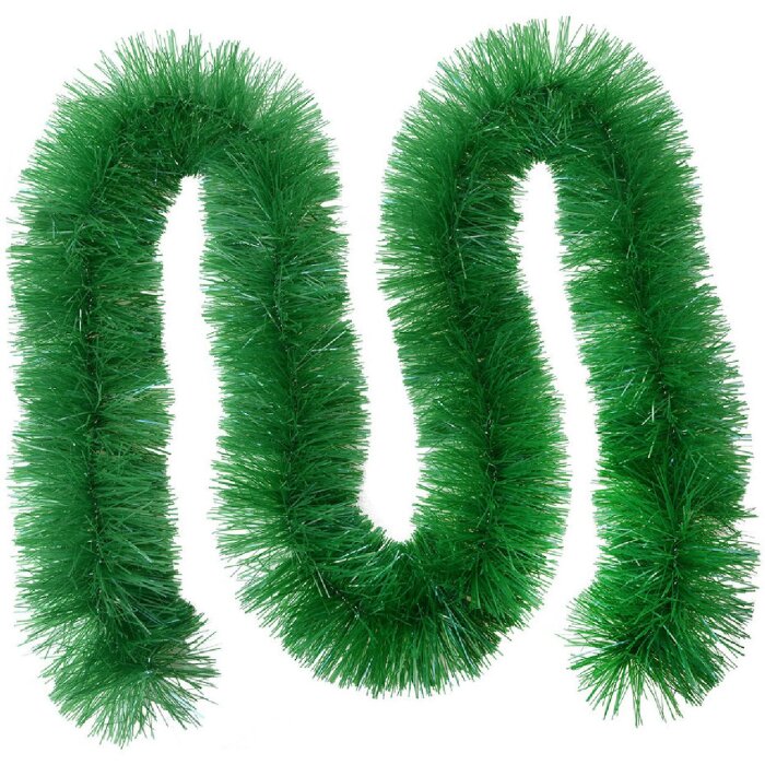 Clayre & Eef 65526 Guirnalda de Navidad verde 200 cm