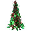 Clayre & Eef 65540M Árbol de Navidad Ø 16x38 cm Verde Rojo