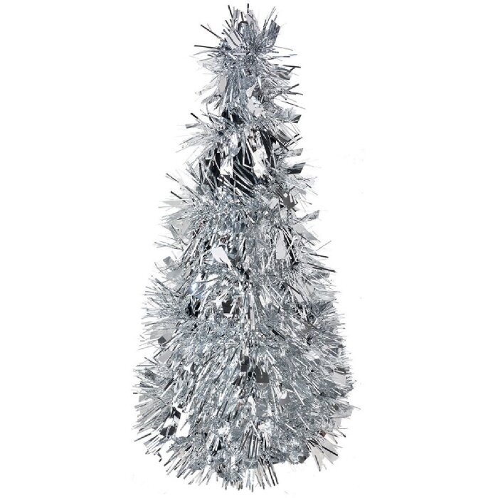 Clayre & Eef 65541S Árbol decorativo plata Ø 12x25 cm
