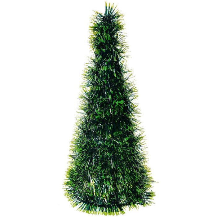 Clayre & Eef 65542M Decoración Árbol de Navidad Verde 17x38 cm