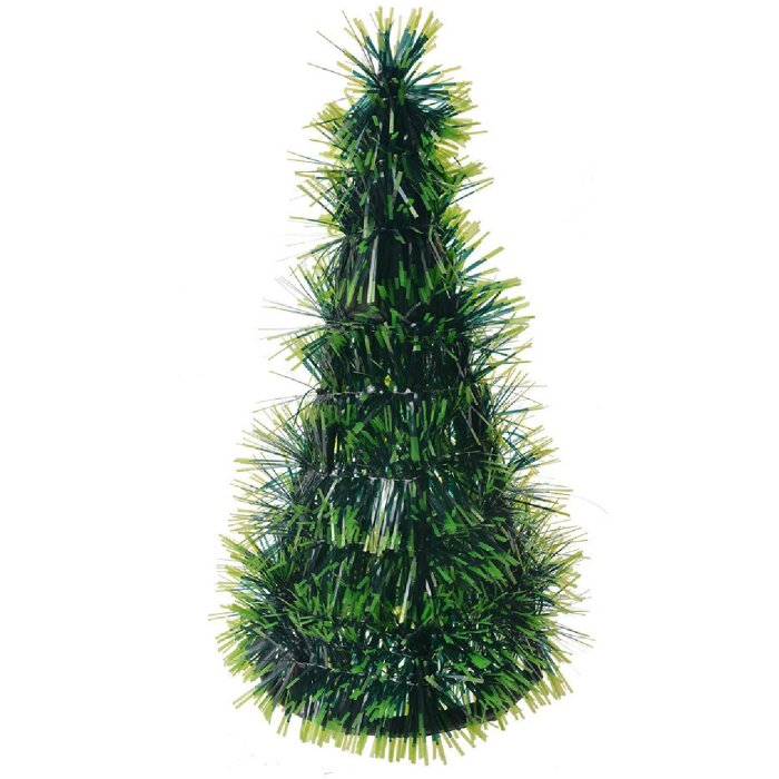 Clayre & Eef 65542S Decoración Árbol de Navidad Ø 12x25 cm Verde