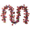 Clayre & Eef 65547 Guirnalda decorativa navideña colorida 200 cm