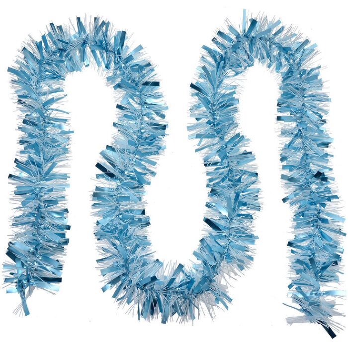 Clayre & Eef 65550 Decoración Guirnalda Navidad 200 cm Azul