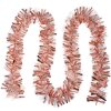 Clayre & Eef 65552 Guirnalda Decorativa Navidad Oro Rosa 200 cm