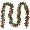Clayre & Eef 65553 Guirnalda de Navidad 200 cm rojo verde