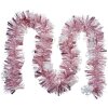 Clayre & Eef 65557 Guirnalda de Navidad 200 cm Rosa