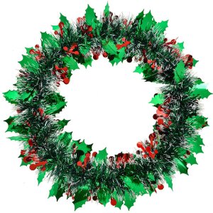 Clayre & Eef 65563 Guirnalda de Navidad Ø 35x4 cm