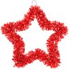 Clayre & Eef 65564 Decoración Estrella Roja 45x2x45 cm