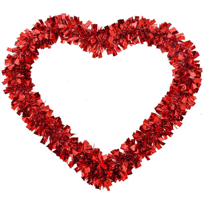 Clayre & Eef 65566 Decoración Corazón Rojo 30x27x1 cm