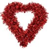Clayre & Eef 65567 Decoración Corazón Rojo 40x40x4 cm