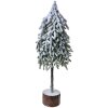 Clayre & Eef 65580 Árbol de Navidad artificial 20x15x53 cm efecto nieve