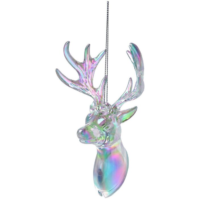 Clayre & Eef 65602 Colgante decorativo Reno Colores Arco Iris 9x6x14 cm