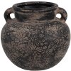 Clayre & Eef 6CE1706 Decoración Maceta Gris Ø 16x14 cm