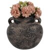 Clayre & Eef 6CE1706 Decoración Maceta Gris Ø 16x14 cm