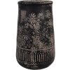 Clayre & Eef 6CE1709 Jarrón Decoración Gris Ø 14x22 cm