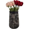 Clayre & Eef 6CE1709 Jarrón Decoración Gris Ø 14x22 cm
