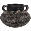 Clayre & Eef 6CE1710 Decoración Maceta Gris Ø 21x13 cm