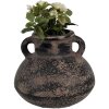 Clayre & Eef 6CE1711 Decoración Maceta Gris Ø 15x13 cm