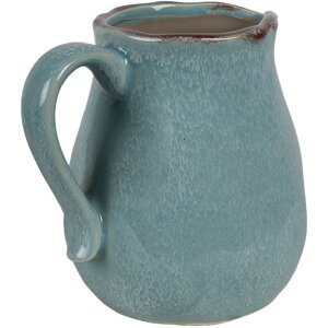 Clayre & Eef 6CE1713BL Jarra Decoración Azul...