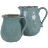 Clayre & Eef 6CE1713BL Jarra Decoración Azul 17x13x15 cm