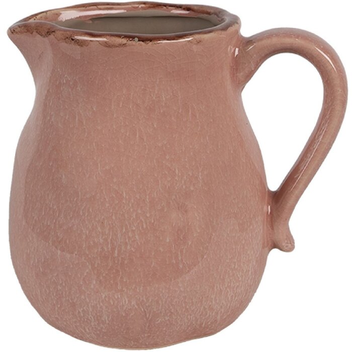 Clayre & Eef 6CE1713P Jarra Decoración Rosa 17x13x15 cm