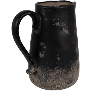 Clayre & Eef 6CE1718L Jarra Decoración Negra...