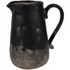 Clayre & Eef 6CE1718L Jarra Decoración Negra 21x15x22 cm