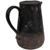 Clayre & Eef 6CE1718M Jarra decorativa negra 16x12x18 cm