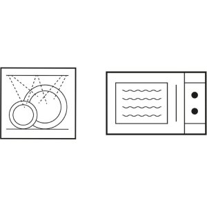 Clayre & Eef 6CEMU0144 Taza blanca con corazones negros 12x8x7 cm 275 ml