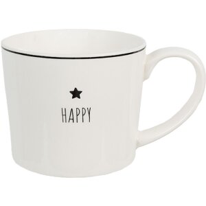 Clayre & Eef 6CEMU0145 Taza Happy 12x8x7 cm 275 ml...