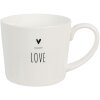 Clayre & Eef 6CEMU0147 Taza LOVE blanca 275 ml