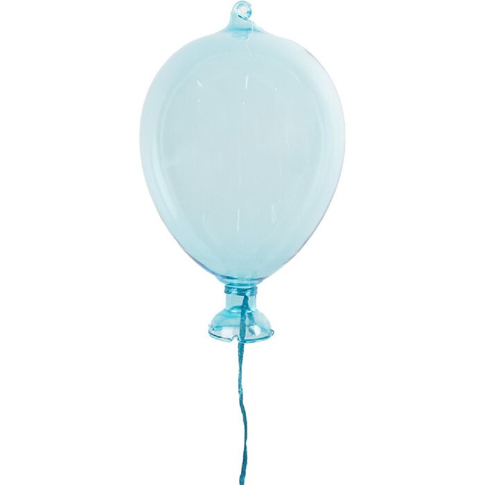 Clayre & Eef 6GL4438 Decoración Colgante Globo Azul Ø 7x14 cm