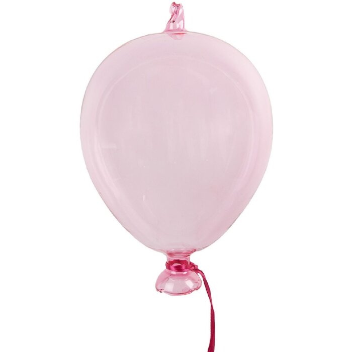 Clayre & Eef 6GL4442 Decoración Colgante Globo Rosa Ø 14x21 cm