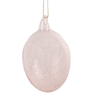 Clayre & Eef 6GL4447 Decoración Huevo Rosa...
