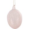 Clayre & Eef 6GL4447 Decoración Huevo Rosa Cristal Ø 6x10 cm Estilo campestre