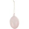Clayre & Eef 6GL4447 Decoración Huevo Rosa Cristal Ø 6x10 cm Estilo campestre