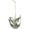 Clayre & Eef 6GL4453 Colgador decoración pájaro cristal 7x4x6 cm