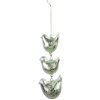 Clayre & Eef 6GL4455 Colgador Decoración Pájaros Verde 7x5x16 cm