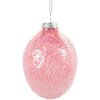 Clayre & Eef 6GL4457 Colgante Pascua Huevo Cristal Rosa Ø 6x9 cm