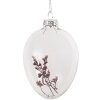 Clayre & Eef 6GL4461 Huevo de Pascua colgante 7x10 cm cristal transparente